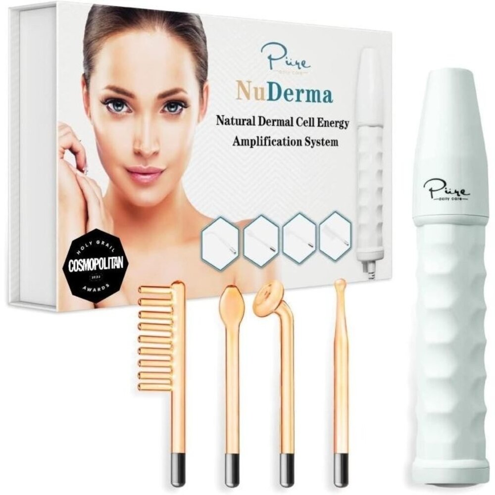 NuDerma ATP 5 Pc Clinical Skin Therapy Wand - Portable Skin Therapy Machine